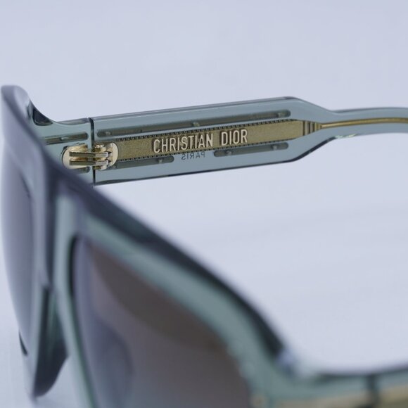 Dior DIORSIGNATURE M1U 55F2 Sunglasses Green Aviator Frame, Brown Lenses - Picture 9 of 11